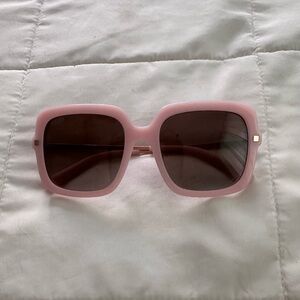 Diff Eyewear Pink Square Sunglasses